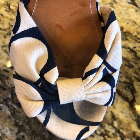 COACH Isabele Wedge A8199, Natural/Navy, Size: 6 - Picture 8 of 14
